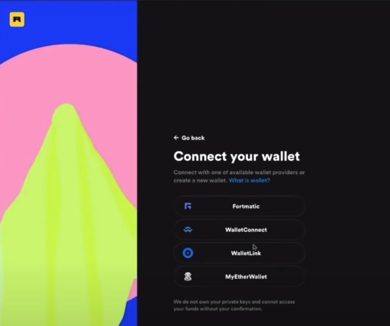 select your eth wallet